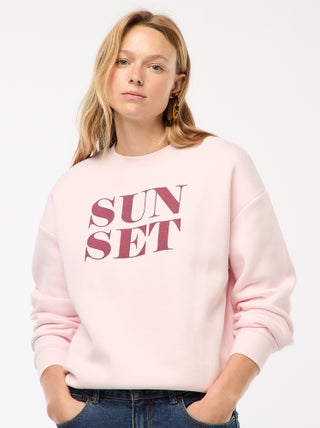 Sweat en molleton à message