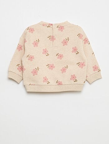 Sweat en molleton à motif
