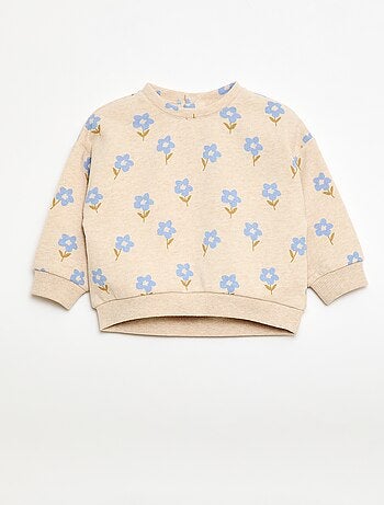 Sweat en molleton à motif