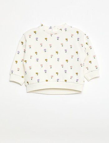 Sweat en molleton à motif