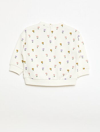 Sweat en molleton à motif