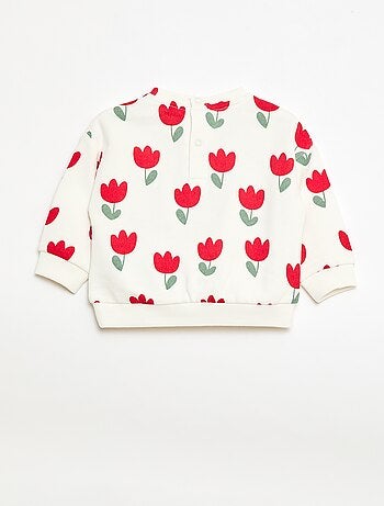 Sweat en molleton à motif