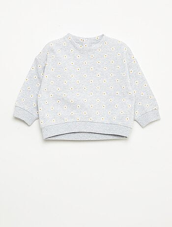 Sweat en molleton à motif