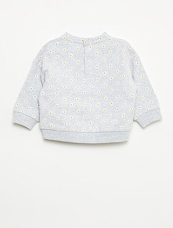 Sweat en molleton à motif