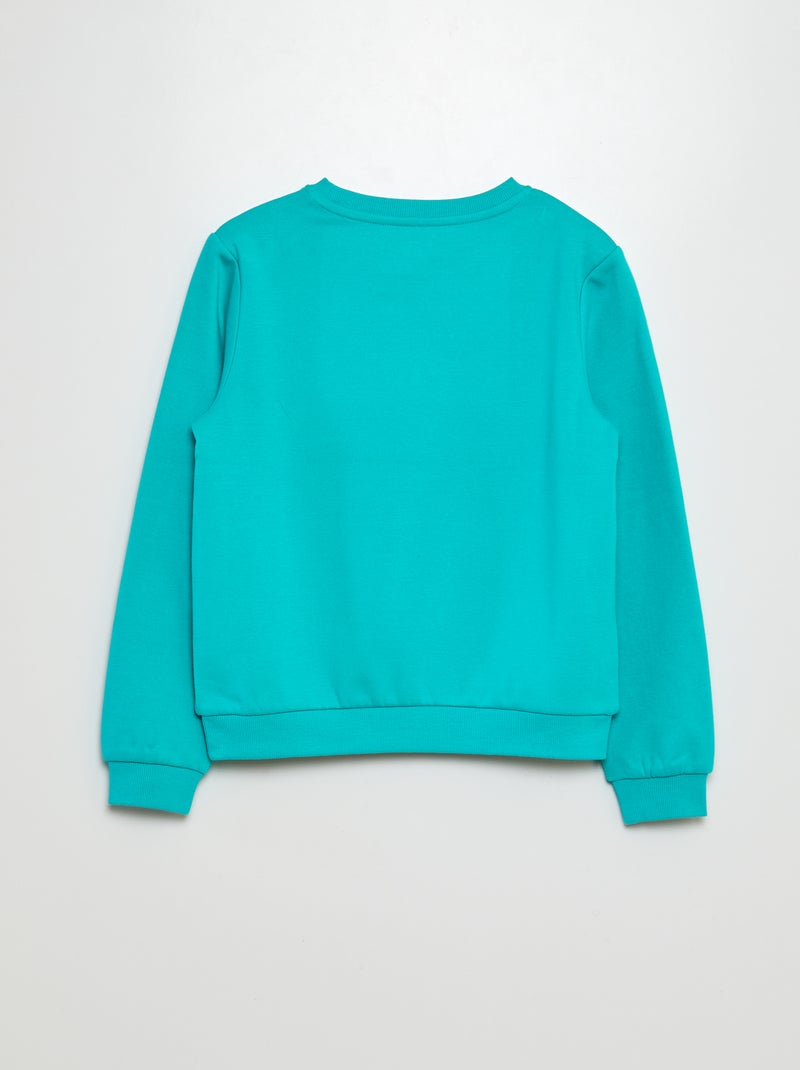 Sweat en molleton à motif Vert - Kiabi