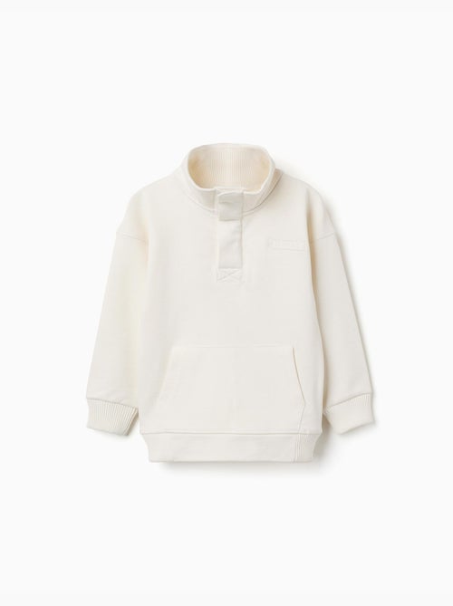 Sweat en molleton avec col montant et imprimé - Kiabi Sweat en molleton avec col montant et imprimé - Kiabi