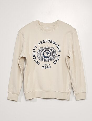 Sweat en molleton avec imprimé - collection facile à enfiler
