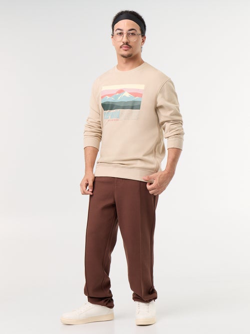 Sweat en molleton avec imprimé - collection facile à enfiler - Kiabi Sweat en molleton avec imprimé - collection facile à enfiler - Kiabi
