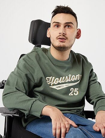 Sweat en molleton avec imprimé - collection facile à enfiler