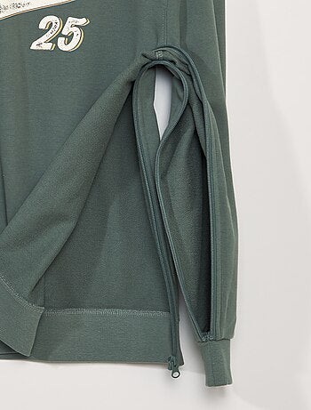 Sweat en molleton avec imprimé - collection facile à enfiler