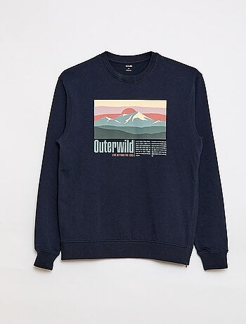 Sweat en molleton avec imprimé - Facile à enfiler