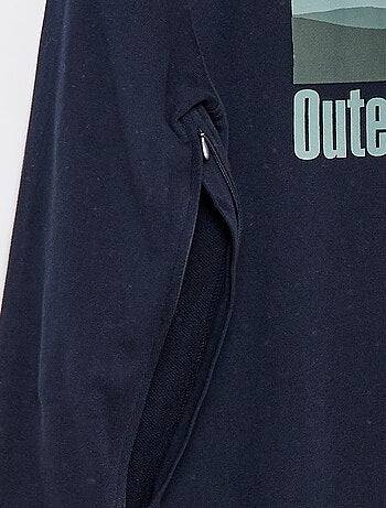 Sweat en molleton avec imprimé - Facile à enfiler