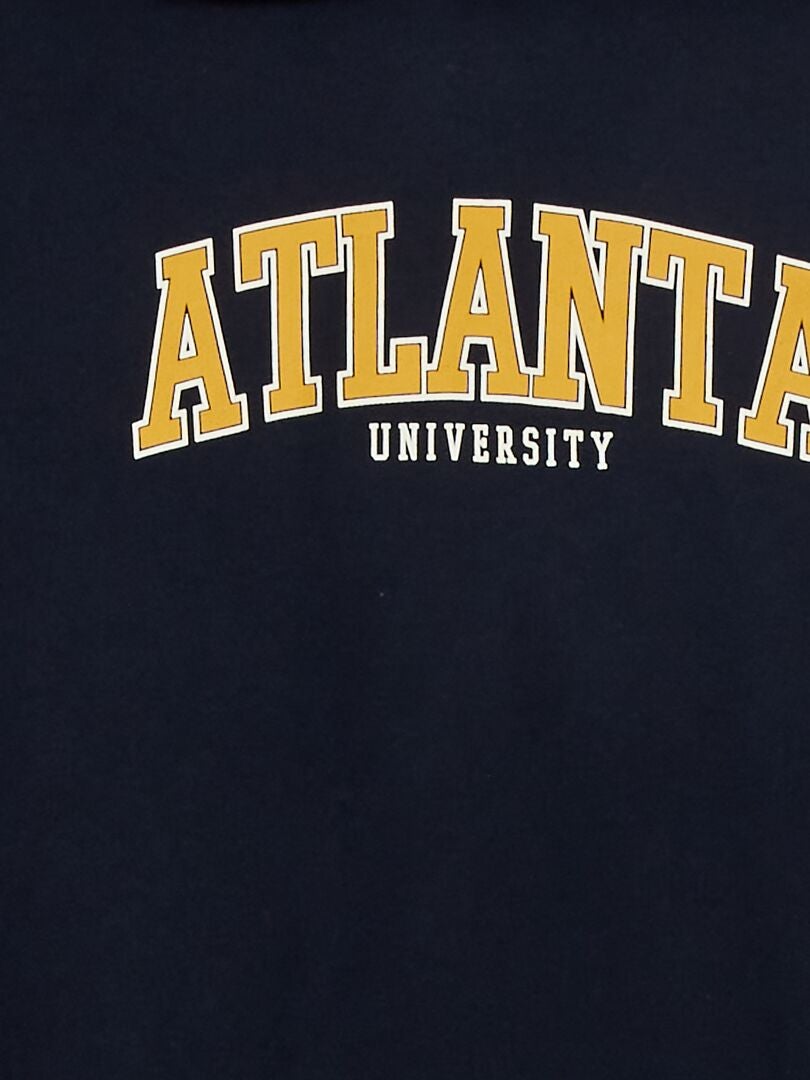 Sweat en molleton avec imprimé 'Atlanta' Bleu 'Atlanta' - Kiabi