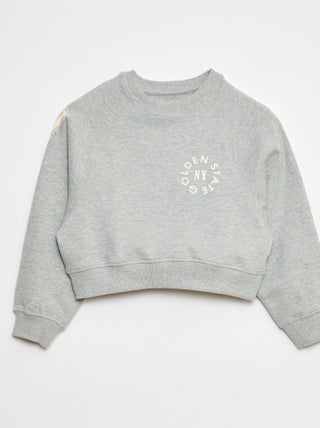 Sweat en molleton avec imprimé