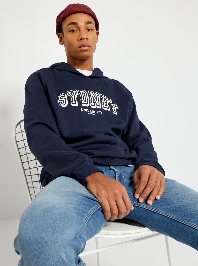 Sweat en molleton avec imprimé 'Sydney' Marine - Kiabi