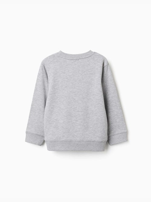 Sweat en molleton avec imprimé zy en relief - Kiabi Sweat en molleton avec imprimé zy en relief - Kiabi