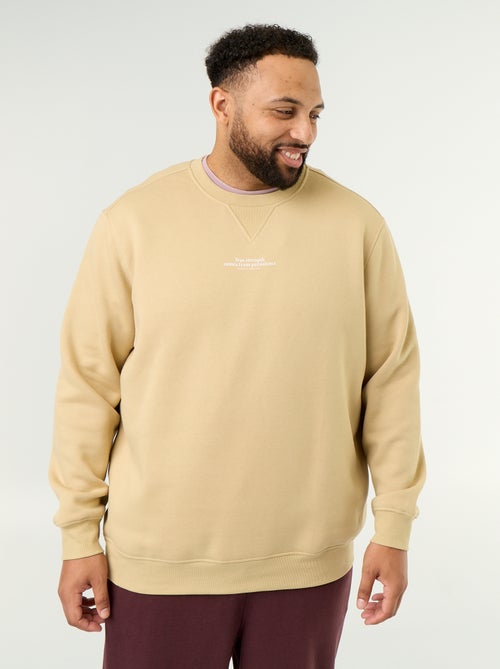 Sweat en molleton avec inscription - Kiabi Sweat en molleton avec inscription - Kiabi