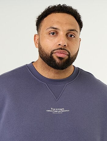 Sweat en molleton avec inscription