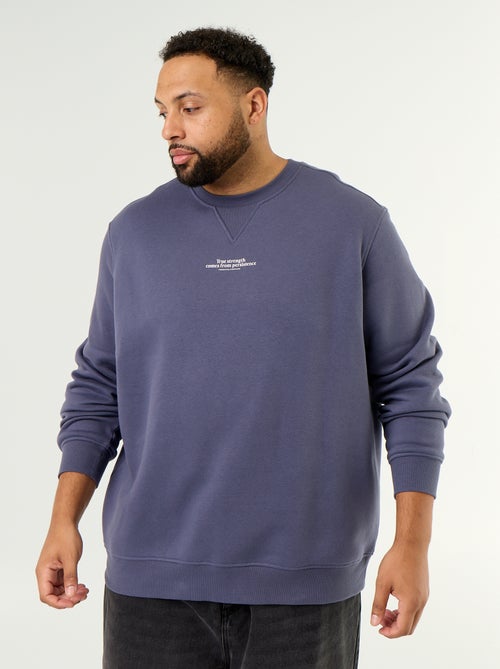 Sweat en molleton avec inscription - Kiabi Sweat en molleton avec inscription - Kiabi