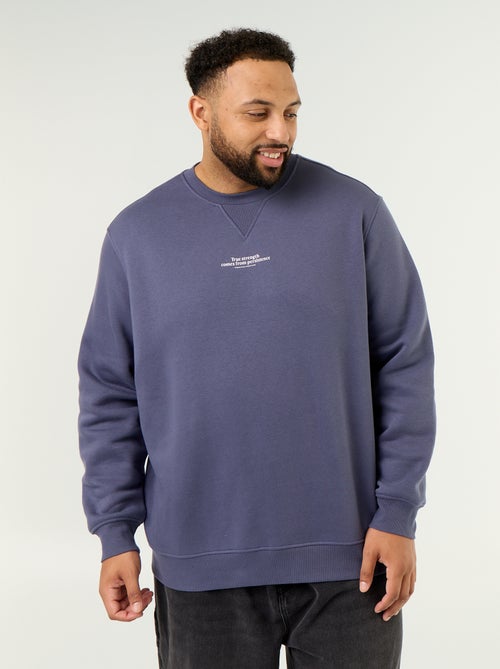 Sweat en molleton avec inscription - Kiabi Sweat en molleton avec inscription - Kiabi