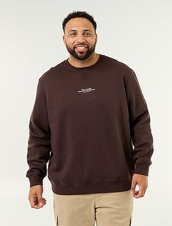 Sweat en molleton avec inscription