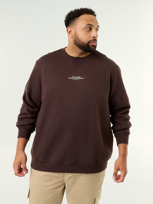 Sweat en molleton avec inscription - Kiabi Sweat en molleton avec inscription - Kiabi