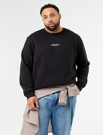 Sweat en molleton avec inscription