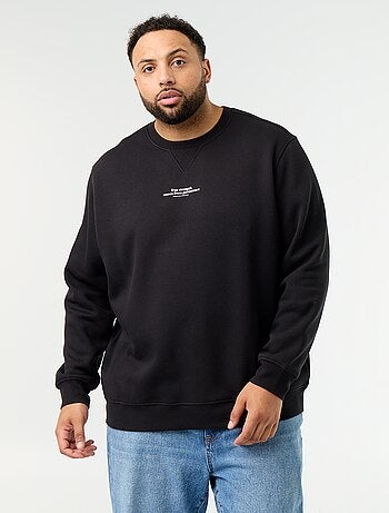 Sweat en molleton avec inscription