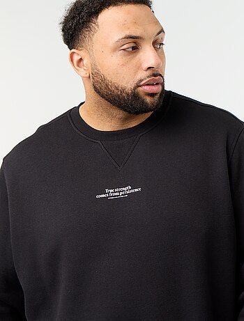 Sweat en molleton avec inscription