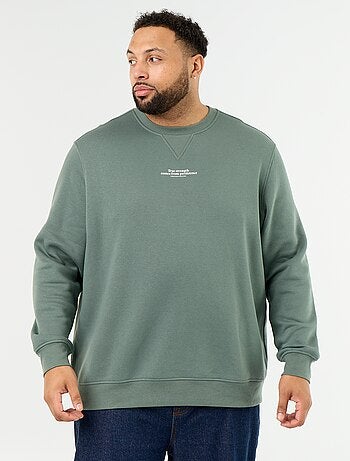 Sweat en molleton avec inscription
