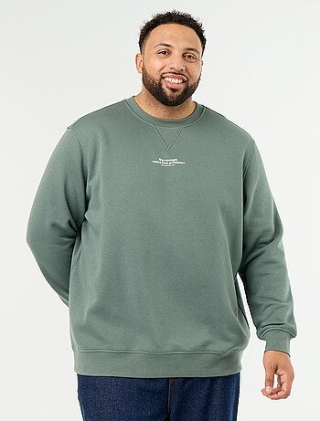 Sweat en molleton avec inscription