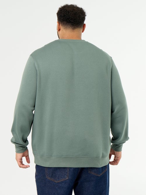 Sweat en molleton avec inscription - Kiabi