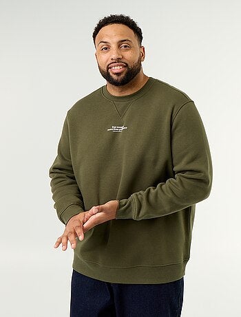 Sweat en molleton avec inscription