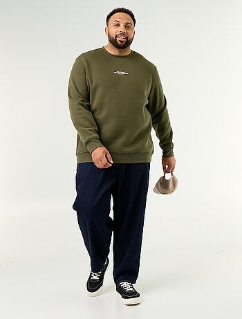 Sweat en molleton avec inscription