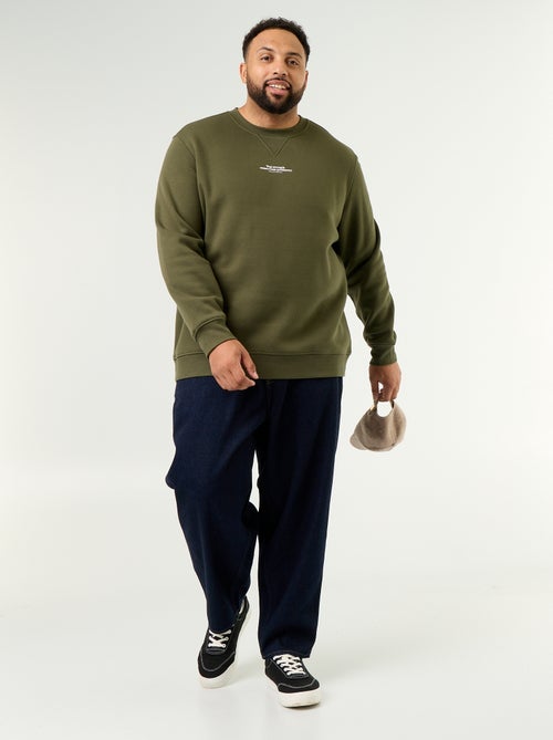Sweat en molleton avec inscription - Kiabi Sweat en molleton avec inscription - Kiabi