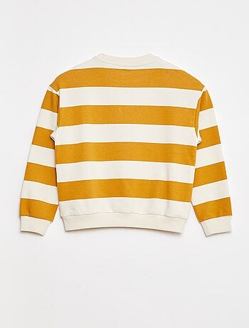 Sweat en molleton avec manches contrastées