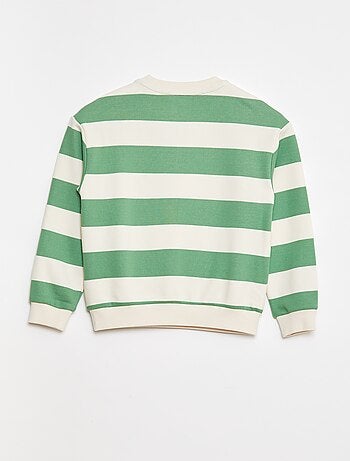 Sweat en molleton avec manches contrastées