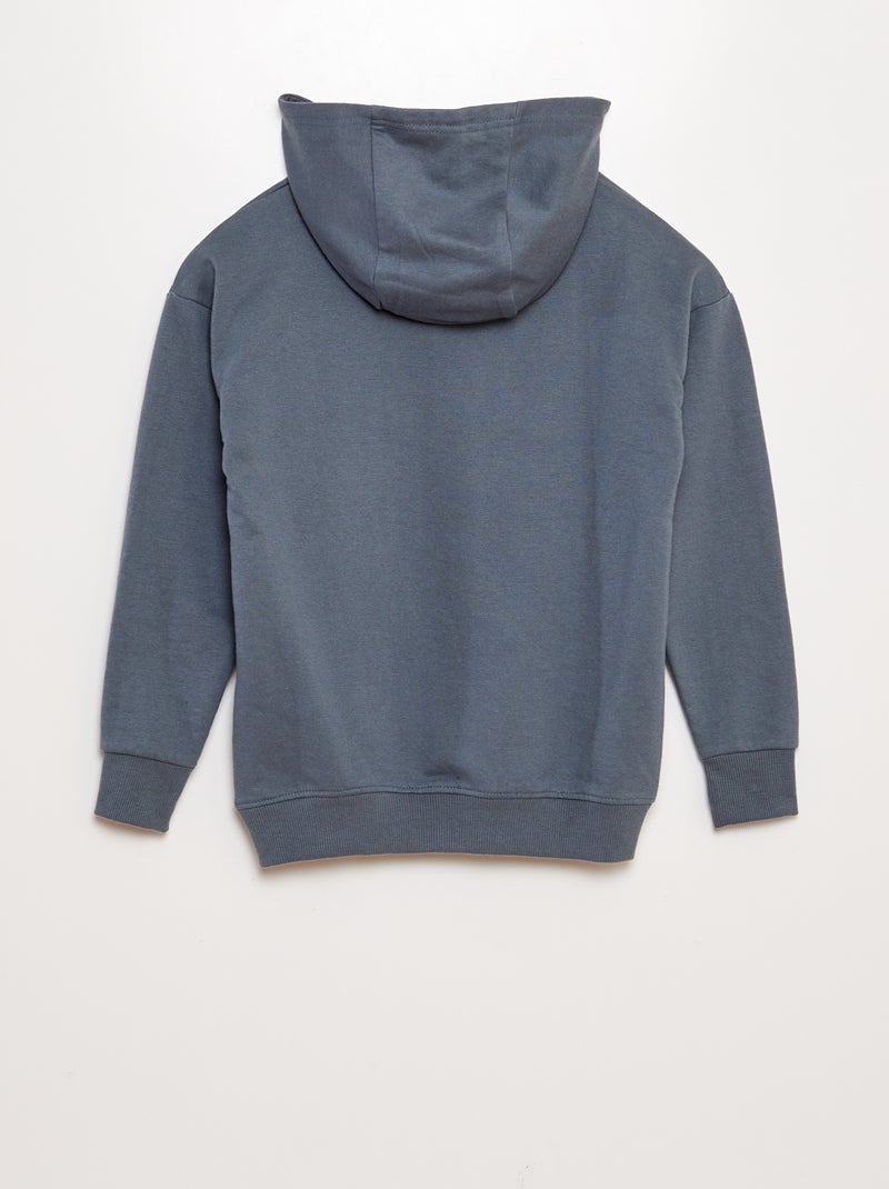 Sweat en molleton 'Barbie' à capuche Gris bleu - Kiabi