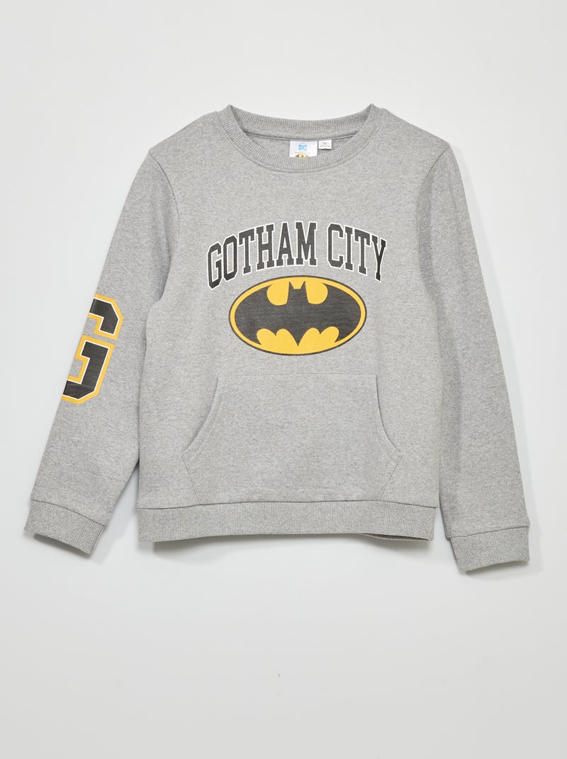 Sweat en molleton 'Batman' Gris - Kiabi
