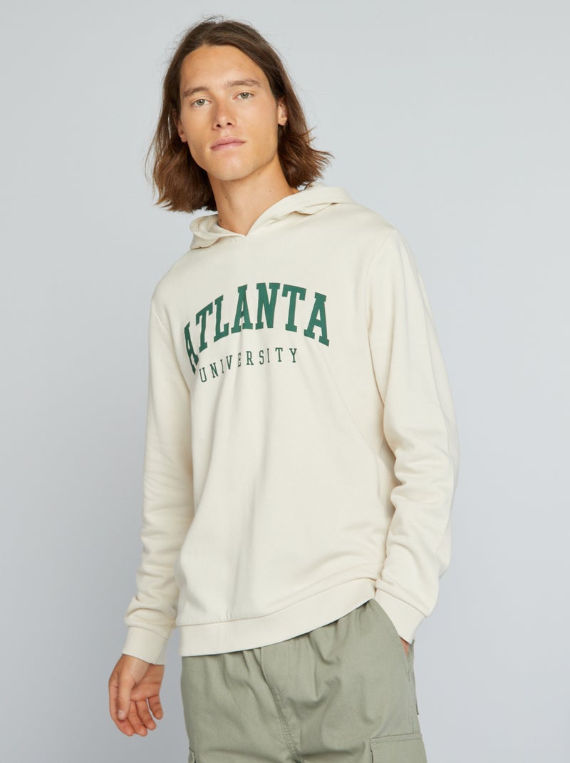 Sweat en molleton Beige 'Atlanta' - Kiabi