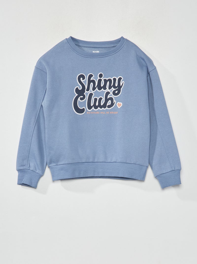 Sweat en molleton Bleu - Kiabi