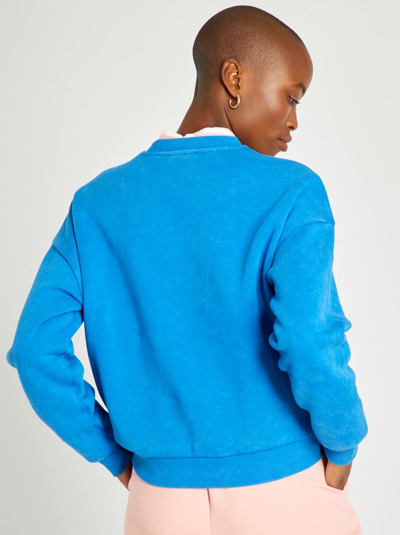 Sweat en molleton Bleu - Kiabi