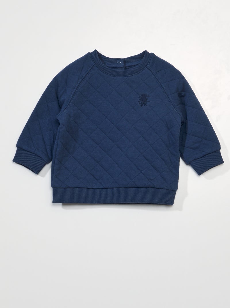 Sweat en molleton Bleu - Kiabi