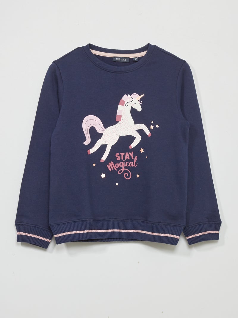 Sweat en molleton Bleu - Kiabi