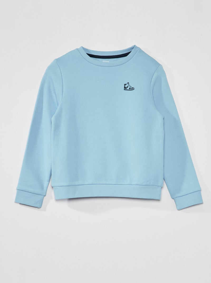 Sweat en molleton Bleu ciel - Kiabi