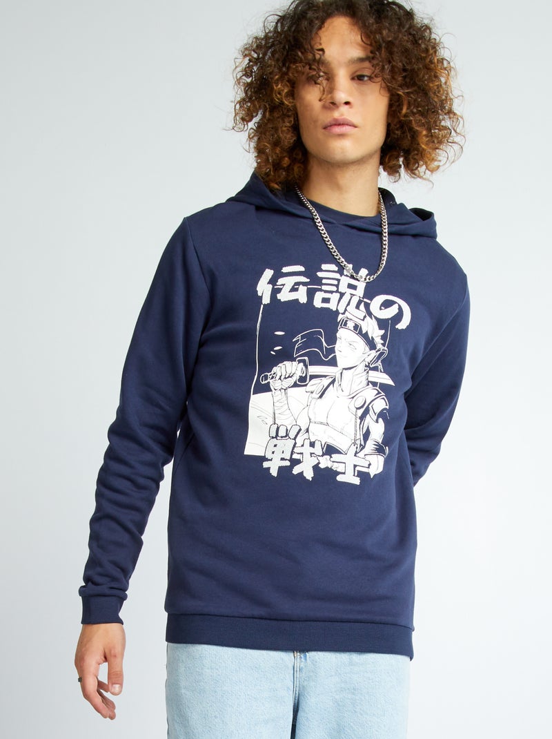 Sweat en molleton Bleu marine - Kiabi