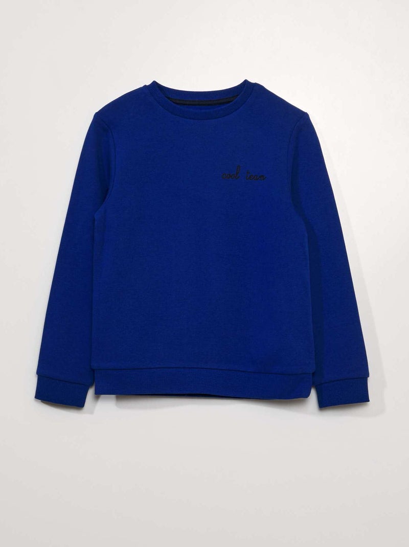 Sweat en molleton Bleu - Kiabi