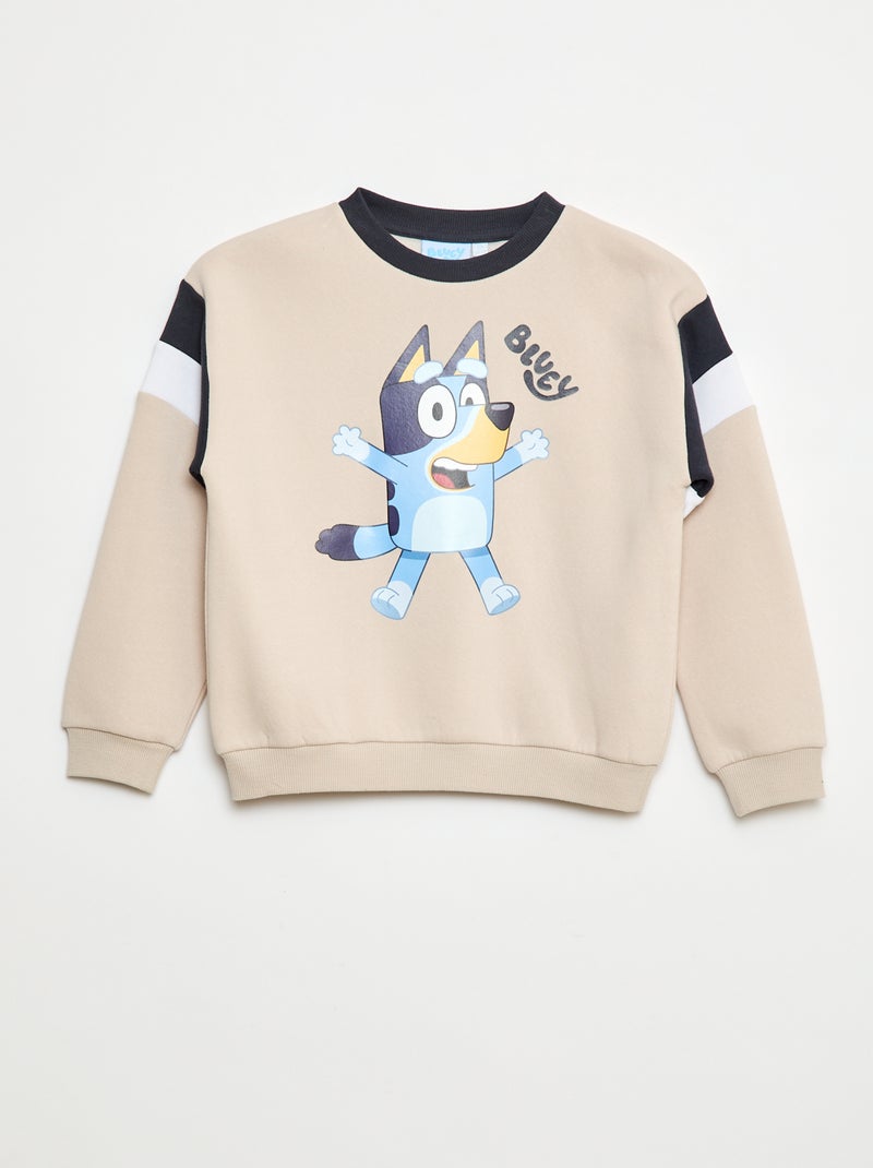 Sweat en molleton 'Bluey' Beige - Kiabi