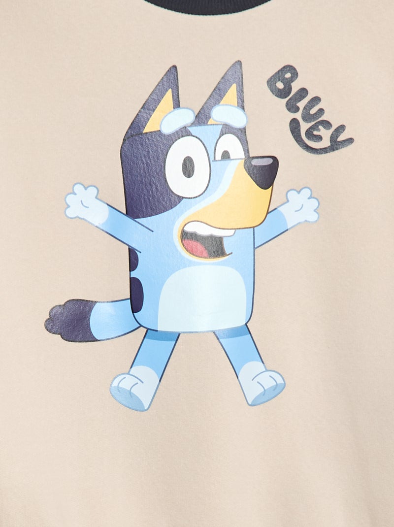 Sweat en molleton 'Bluey' Beige - Kiabi