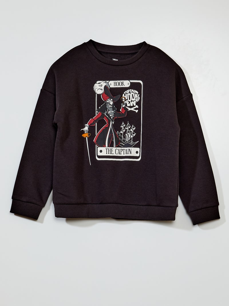 Sweat en molleton 'Capitaine Crochet' - Halloween Gris - Kiabi